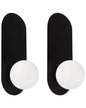  Set Of 2 Wall Lamps LEISI Black