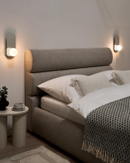  Set Of 2 Wall Lamps LEISI Silver