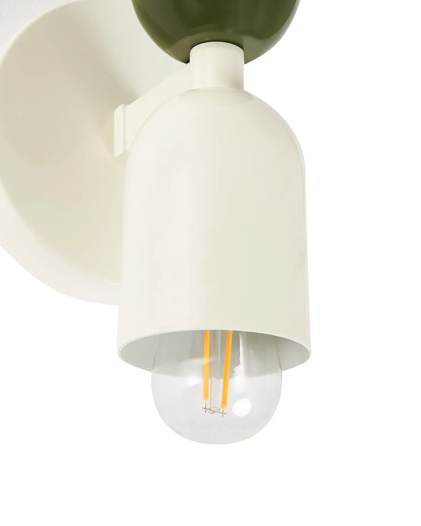  Set Of 2 Wall Lamps TOPI Metal Off-White