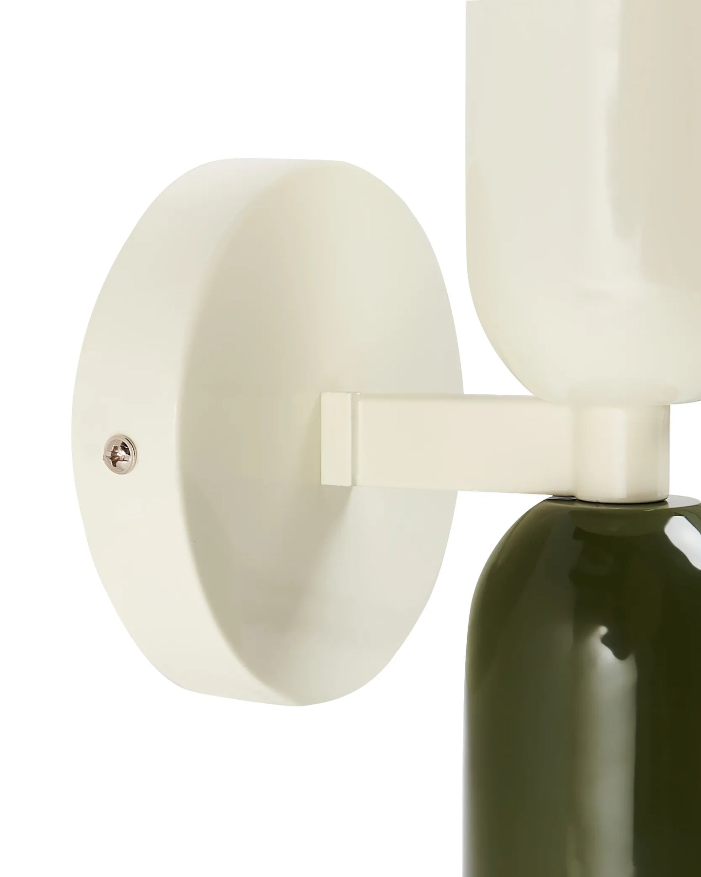  Set Of 2 Wall Lamps TOPI Metal Off-White