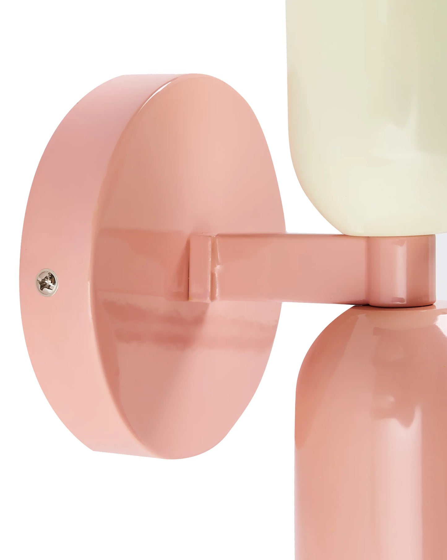  Set Of 2 Wall Lamps TOPI Metal Pastel Pink