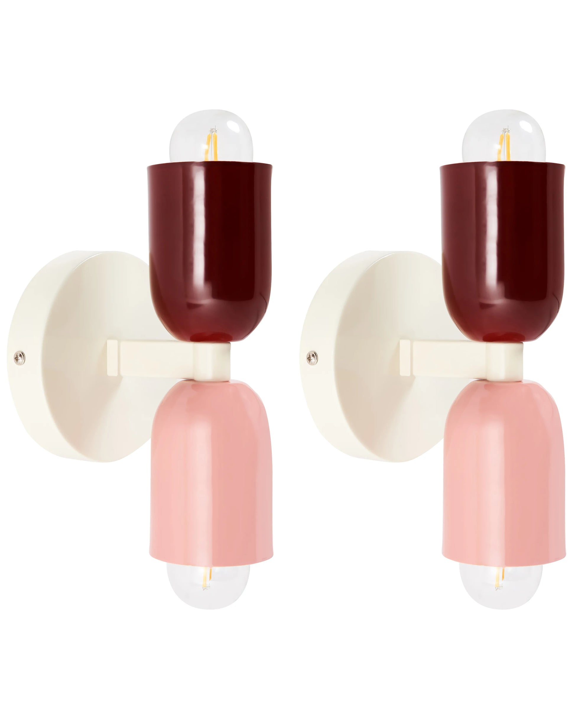  Set Of 2 Wall Lamps TOPI Metal Multicolour