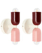 Set Of 2 Wall Lamps TOPI Metal Multicolour