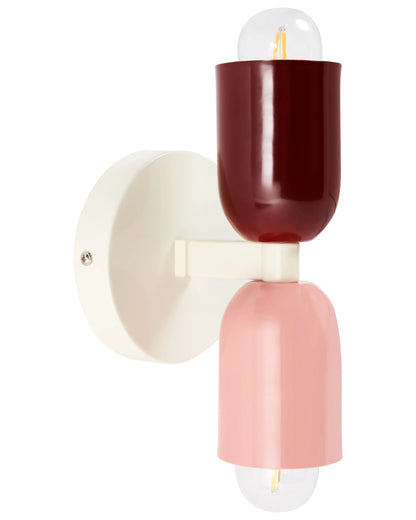  Set Of 2 Wall Lamps TOPI Metal Multicolour