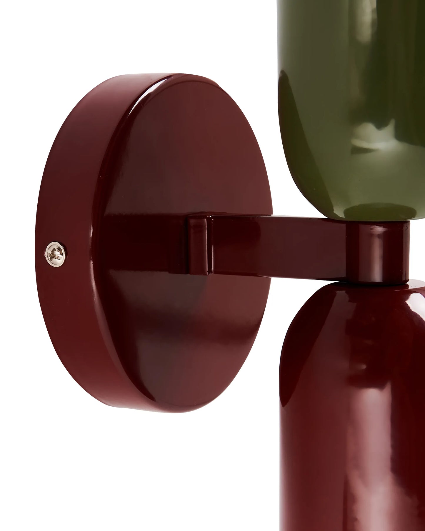  Set Of 2 Wall Lamps TOPI Metal Red/ Green