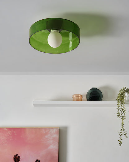  Ceiling Lamp LUGUSE Glass Green