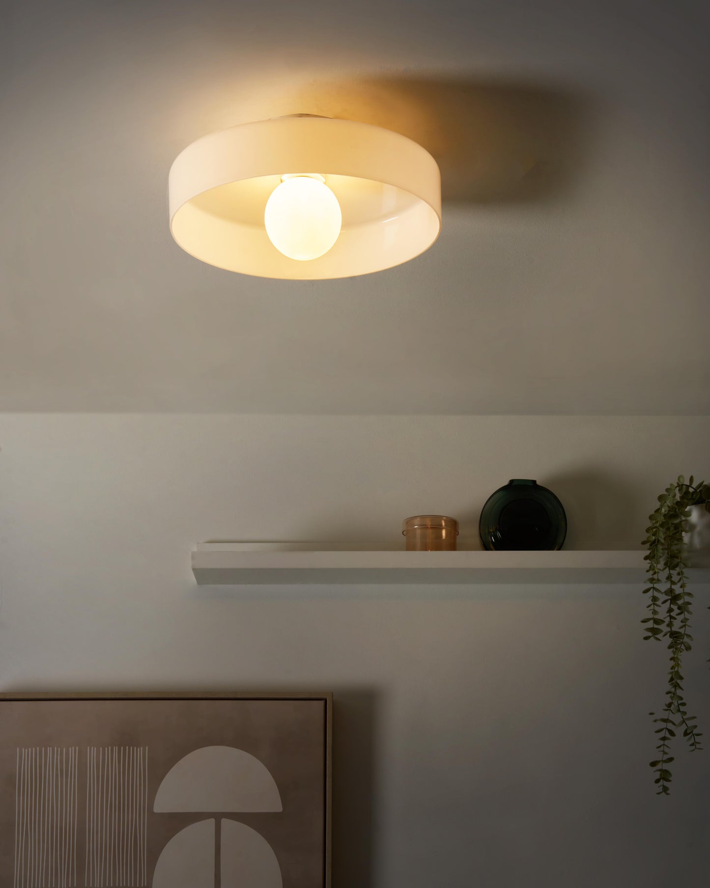  Ceiling Lamp LUGUSE Glass White
