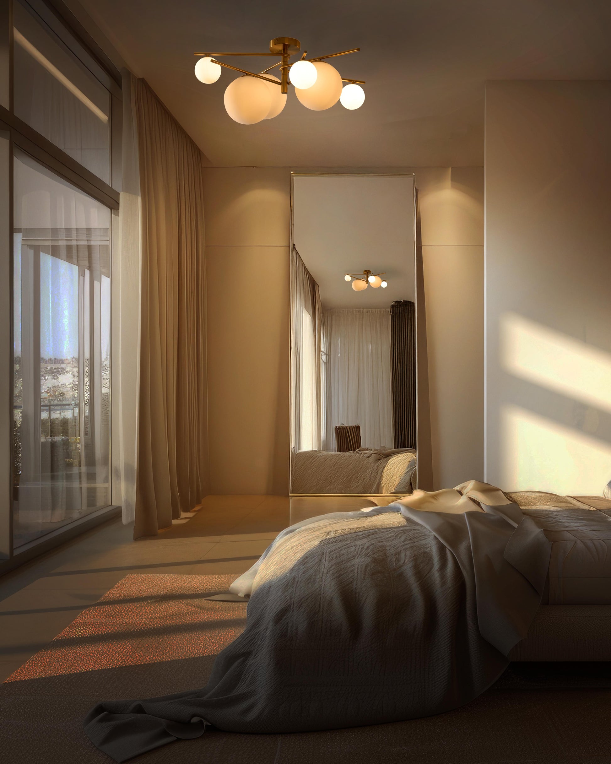  Ceiling Lamp ISAR Metal Gold