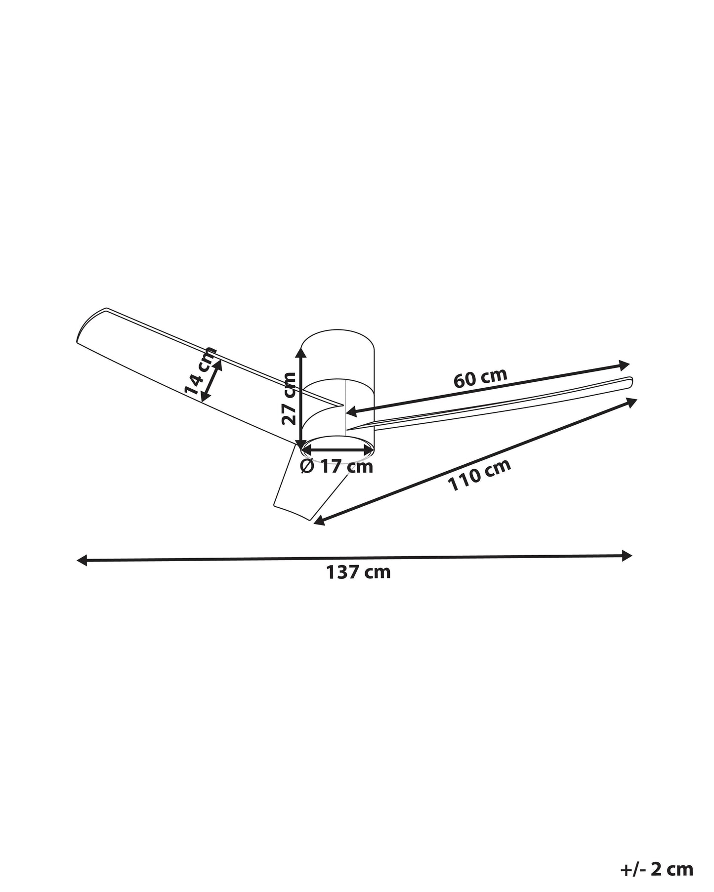  Ceiling Fan With Light CANETE With Remote LED Black
