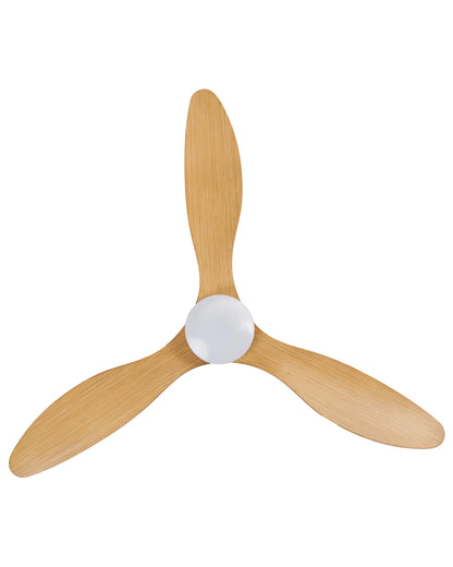  Ceiling Fan With Light VEMBAR With Remote LED Light Brown