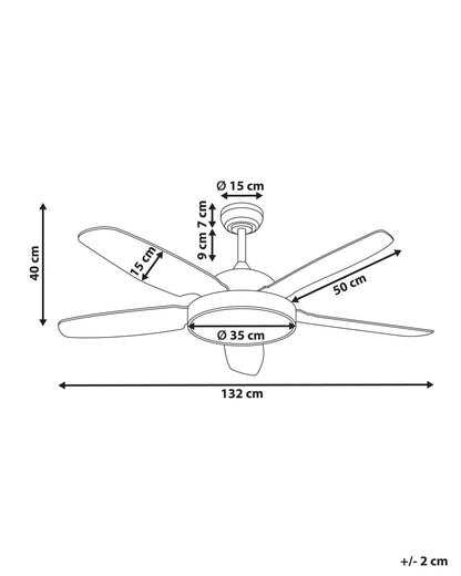  Ceiling Fan With Light GOSHAABA With Remote LED Brass