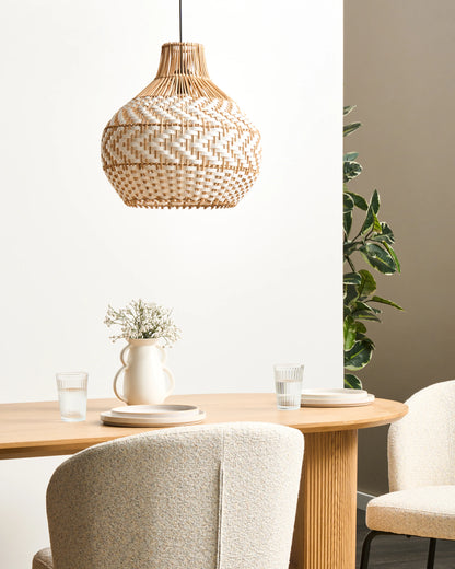  Pendant Lamp YAUCO Rattan White