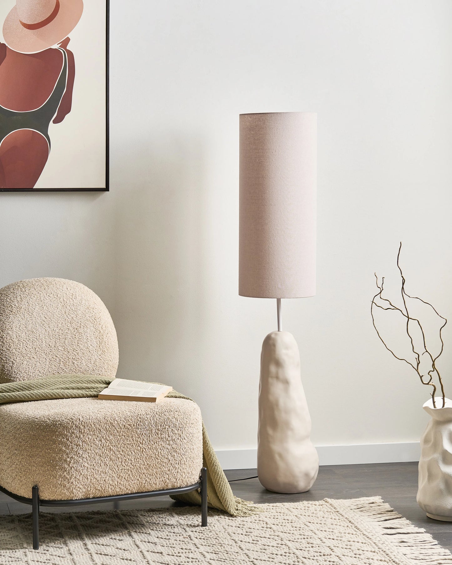  Floor Lamp SELB Ceramic Light Beige