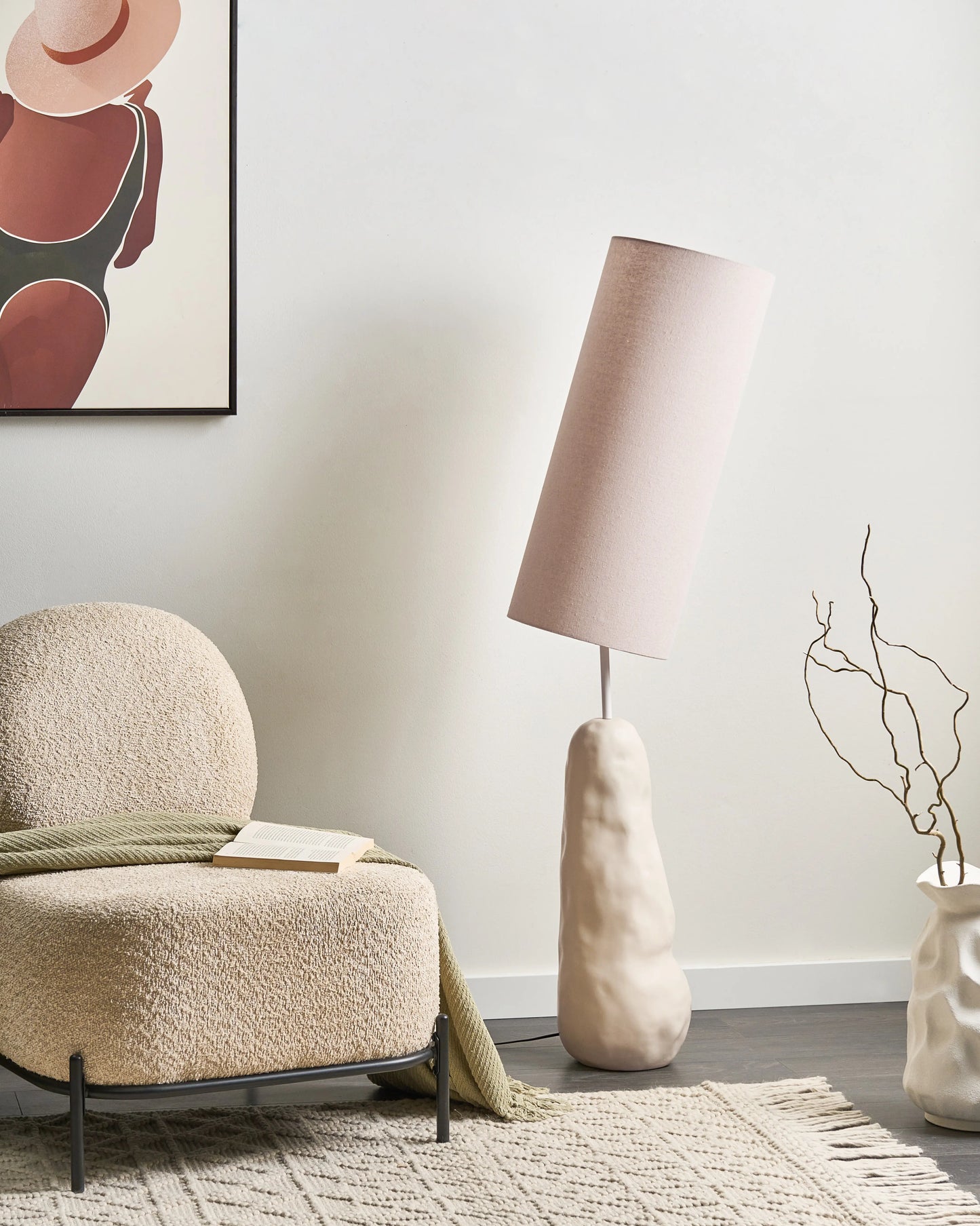  Floor Lamp SELB Ceramic Light Beige