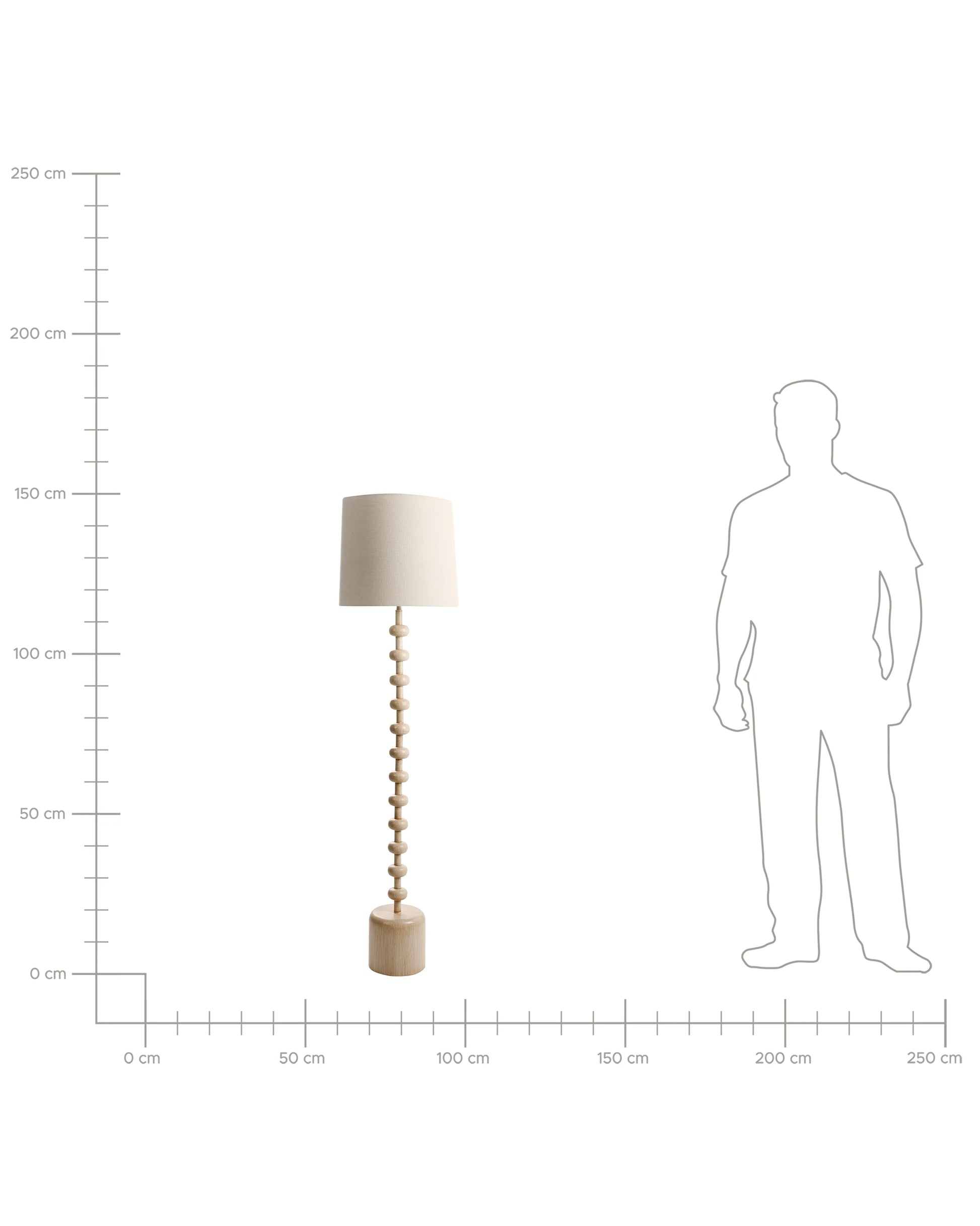  Floor Lamp KRIOS Metal Light Brown